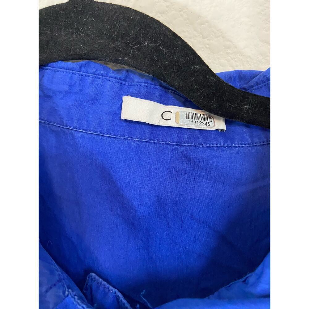 CO Cobalt Blue Collared Pleated Maxi Dress XL - Picture 2 of 6